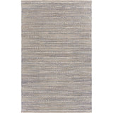 Blue and Cream Braided Jute Area Rug