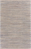 9’ x 12’ Blue and Cream Braided Jute Area Rug