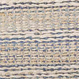 9’ x 12’ Blue and Cream Braided Jute Area Rug