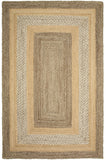 8’ x 10’ Tan and Beige Bordered Area Rug