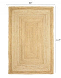 8’ x 10’ Classic Tan Bordered Area Rug