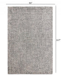 8’ x 10’ Gray Interwoven Maze Area Rug