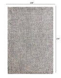 9’ x 12’ Gray Interwoven Maze Area Rug