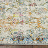 2’ x 9’ Beige Abstract Garden Runner Rug