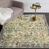 4’ x 6’ Beige Abstract Garden Area Rug