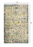 5’ x 8’ Beige Abstract Garden Area Rug