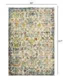 8’ x 10’ Beige Abstract Garden Area Rug