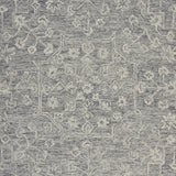 3’ x 5’ Gray Floral Finesse Area Rug