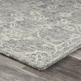 3’ x 5’ Gray Floral Finesse Area Rug