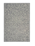 7’ x 9’ Gray Floral Finesse Area Rug