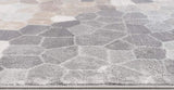 2’ x 6’ Beige Cobblestone Pattern Area Rug