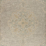 8’ x 10’ Beige Distressed Floral Area Rug