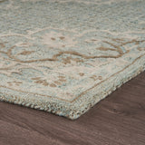 8’ x 10’ Blue and Beige Flor Medallion Area Rug