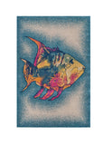 2’ x 3’ Blue Coral Fish Indoor Outdoor Scatter Rug