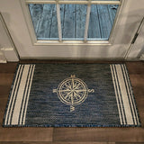 2’ x 3’ Navy Nautical Indoor Outdoor Scatter Rug