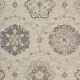 5’ x 7' Ivory Intricate Floral Area Rug