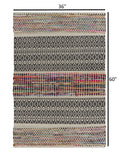 3’ x 5’ Colorful Traditional Chindi Area Rug