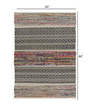 5’ x 7’ Colorful Traditional Chindi Area Rug