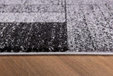 2’ x 65’ Gray Distressed Geometric Runner Rug