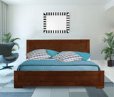 Walnut Wood Twin Platform Bed