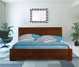 Walnut Wood Full Platform Bed