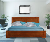 Cherry Wood King Platform Bed