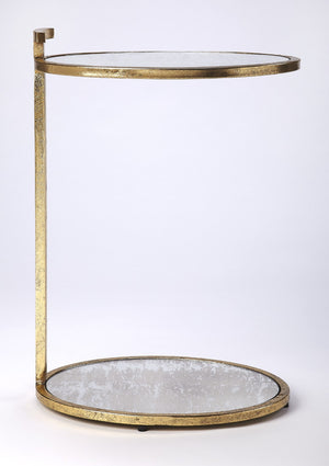 Butler Specialty Ciro Gold Metal & Mirror Side Table 3973384