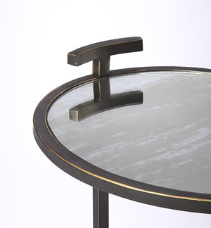 Butler Specialty Ciro Black Metal & Mirror Side Table 3973407