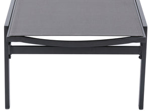 Santorini Waterproof Mesh Fabric / Aluminum Contemporary Grey Resilient Mesh Waterproof Fabric Outdoor Patio Aluminum Mesh Chaise Lounge Chair - 24.5" W x 80" D x 15" H