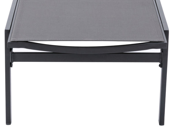 Santorini Waterproof Mesh Fabric / Aluminum Contemporary Grey Resilient Mesh Waterproof Fabric Outdoor Patio Aluminum Mesh Chaise Lounge Chair - 24.5" W x 80" D x 15" H