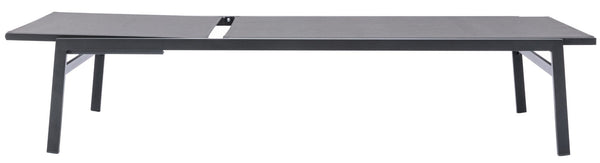 Santorini Waterproof Mesh Fabric / Aluminum Contemporary Grey Resilient Mesh Waterproof Fabric Outdoor Patio Aluminum Mesh Chaise Lounge Chair - 24.5" W x 80" D x 15" H