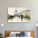 24" Parisian Rainy Day Canvas Wall Art