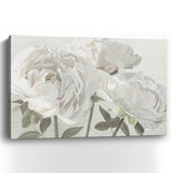 36" Neutral Flowers in Bloom Canvas Wall Art