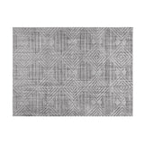 Charlotte Modern/Contemporary 100% Polyester Terni Geo Gray Indoor Area Rug