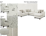 Fusion 28-21L,15,28,26R Transitional Sectional  28-21L,15,28,26R Homecoming Stone Sectional 