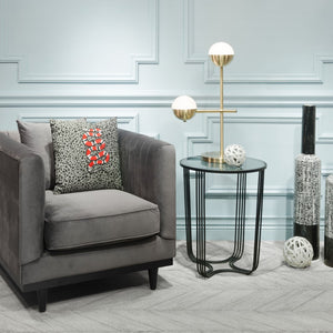 Zuo Modern Waterloo Steel, Glass Modern Commercial Grade Table Lamp Bronze, White Steel, Glass