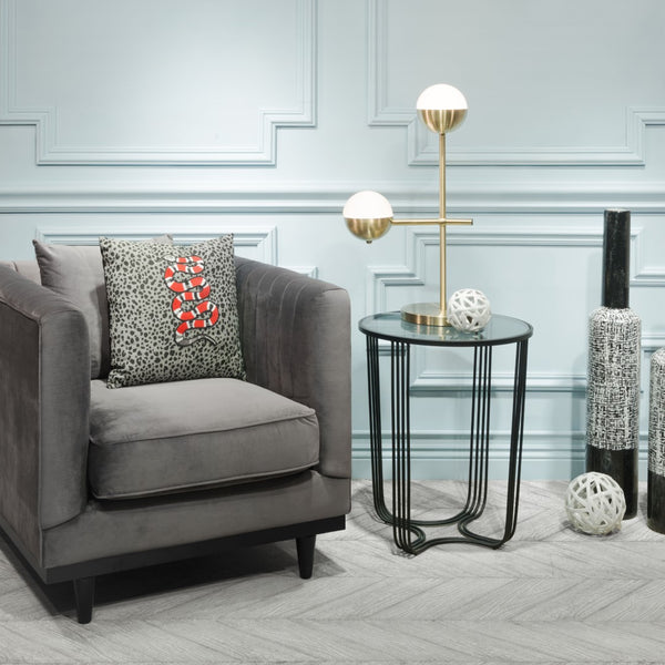 Zuo Modern Waterloo Steel, Glass Modern Commercial Grade Table Lamp Bronze, White Steel, Glass