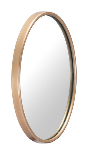 Zuo Modern Large Steel, MDF, Glass Modern Commercial Grade Mirror Gold Steel, MDF, Glass