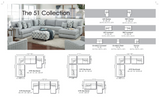 Fusion 51-26L, Transitional Sectional  51-26L, 15, 29, 21R  Mare Ivory Sectional
