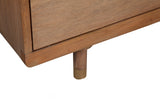 Alpine Furniture Easton Six Drawer Dressser 2088-03 Sand Mahogany Solids & Veneer 60 x 18 x 32