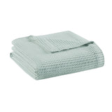 Beautyrest Cotton Waffle Weave Casual Cotton Blanket Aqua Twin BR51N-3831