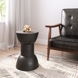 Zuo Modern Wisdom Mango Wood Modern Commercial Grade Side Table Black Mango Wood