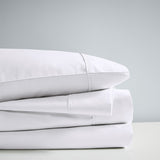 1000 Thread Count Casual 55% Cotton 45% Polyester Solid Antimicrobial Sheet Set W/ Heiq Temperature Regulating in White