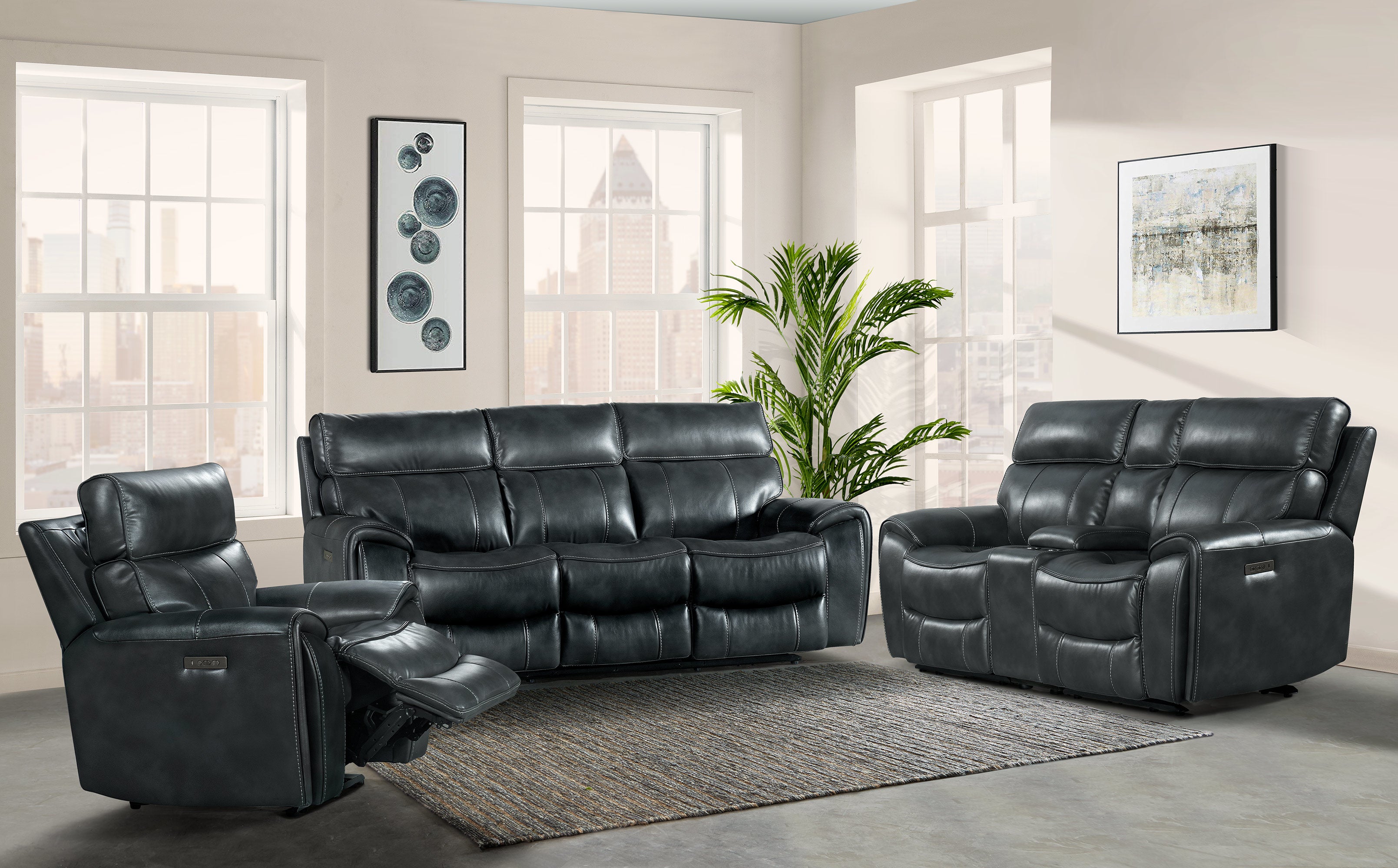 Summit Modern Dual-Power Loveseat - Thumbnail 4