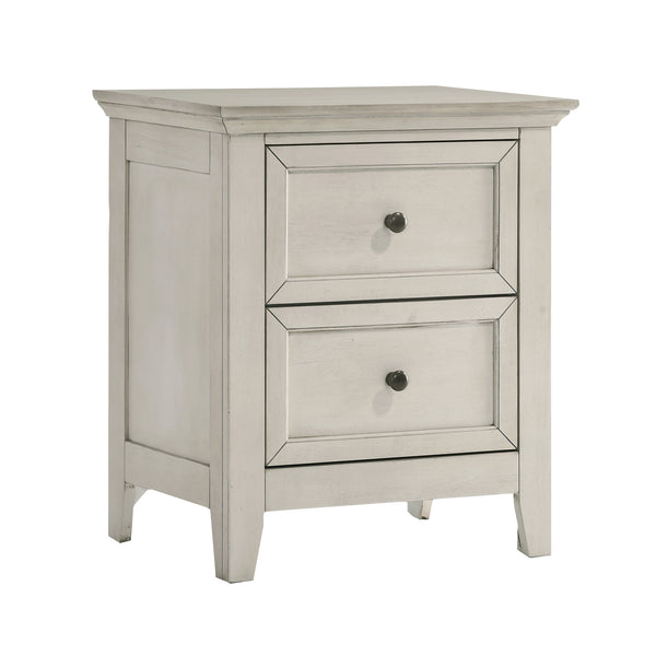 Intercon San Mateo Youth Transitional Nightstand | Rustic White SM-BR-4302-RWH-C SM-BR-4302-RWH-C