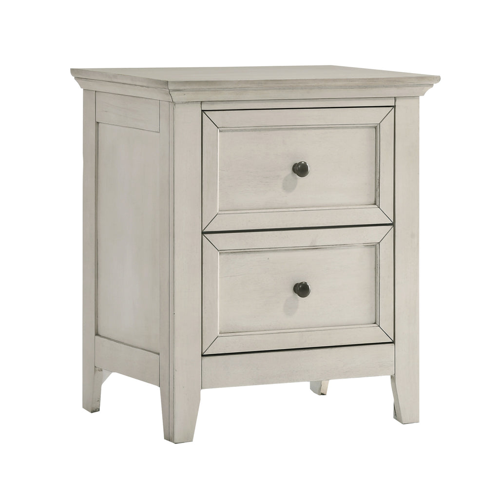 Intercon San Mateo Youth Transitional Nightstand | Rustic White SM-BR-4302-RWH-C SM-BR-4302-RWH-C