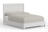 Alpine Furniture Stapleton Full Panel Bed, White 2090-08F White Mahogany Solids & Veneer 79 x 58 x 52