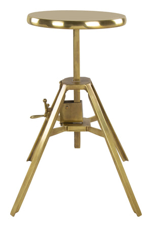 Zuo Modern Mercy Iron, MDF, Aluminum Modern Commercial Grade Stool Gold Iron, MDF, Aluminum