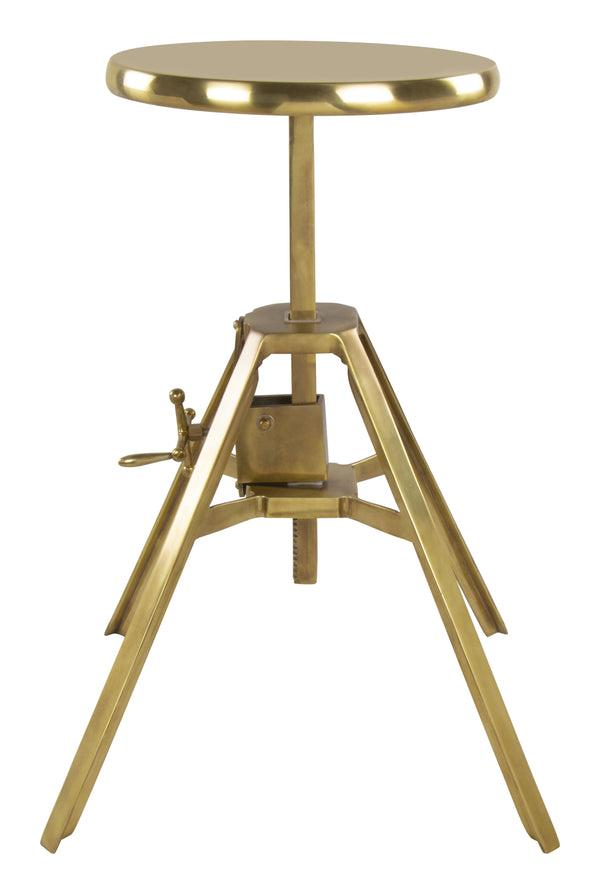 Zuo Modern Mercy Iron, MDF, Aluminum Modern Commercial Grade Stool Gold Iron, MDF, Aluminum