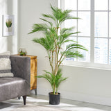 Troup 5.5' x 3.5' Artificial Palm Tree, Green Noble House